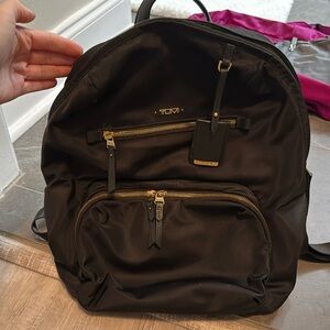 Tumi black backpack